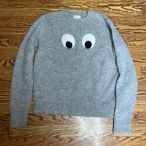 Stella McCartney grey eyes sweater- perfect for Halloween!